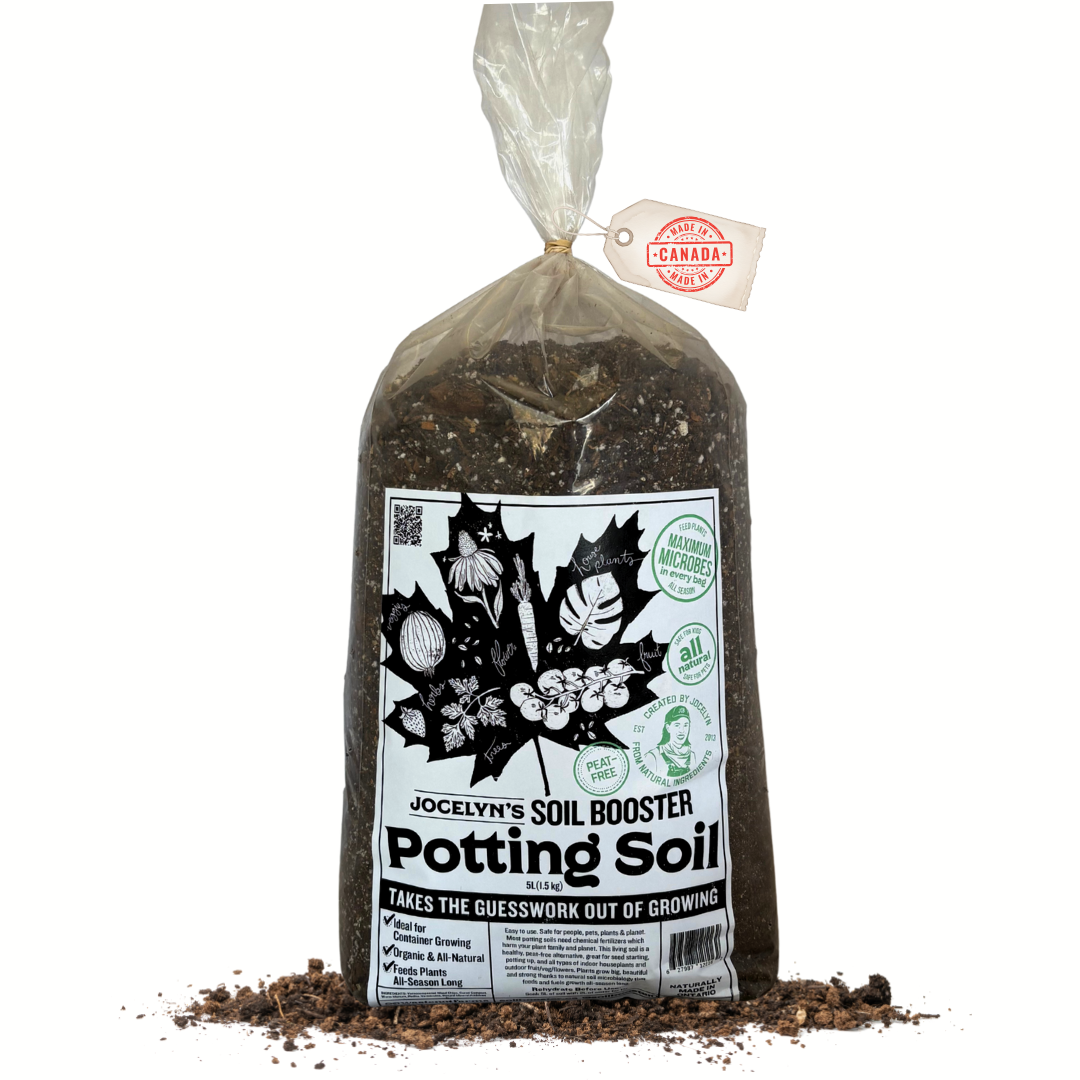 potting mix canada Canada's 1st Raw & Regenerative' Potting Soil (Peat-free Living Soil) – Jocelyn's Soil Booster