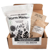 Load image into Gallery viewer, Living mulch cover crop kit box open with items displayed