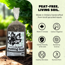 Load image into Gallery viewer, 'Canada's 1st Raw &amp; Regenerative' Potting Soil (Peat-free Living Soil)
