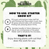 Starter Grow Kit - Worm Manure & Potting Soil - Indoor/Outdoor Plants