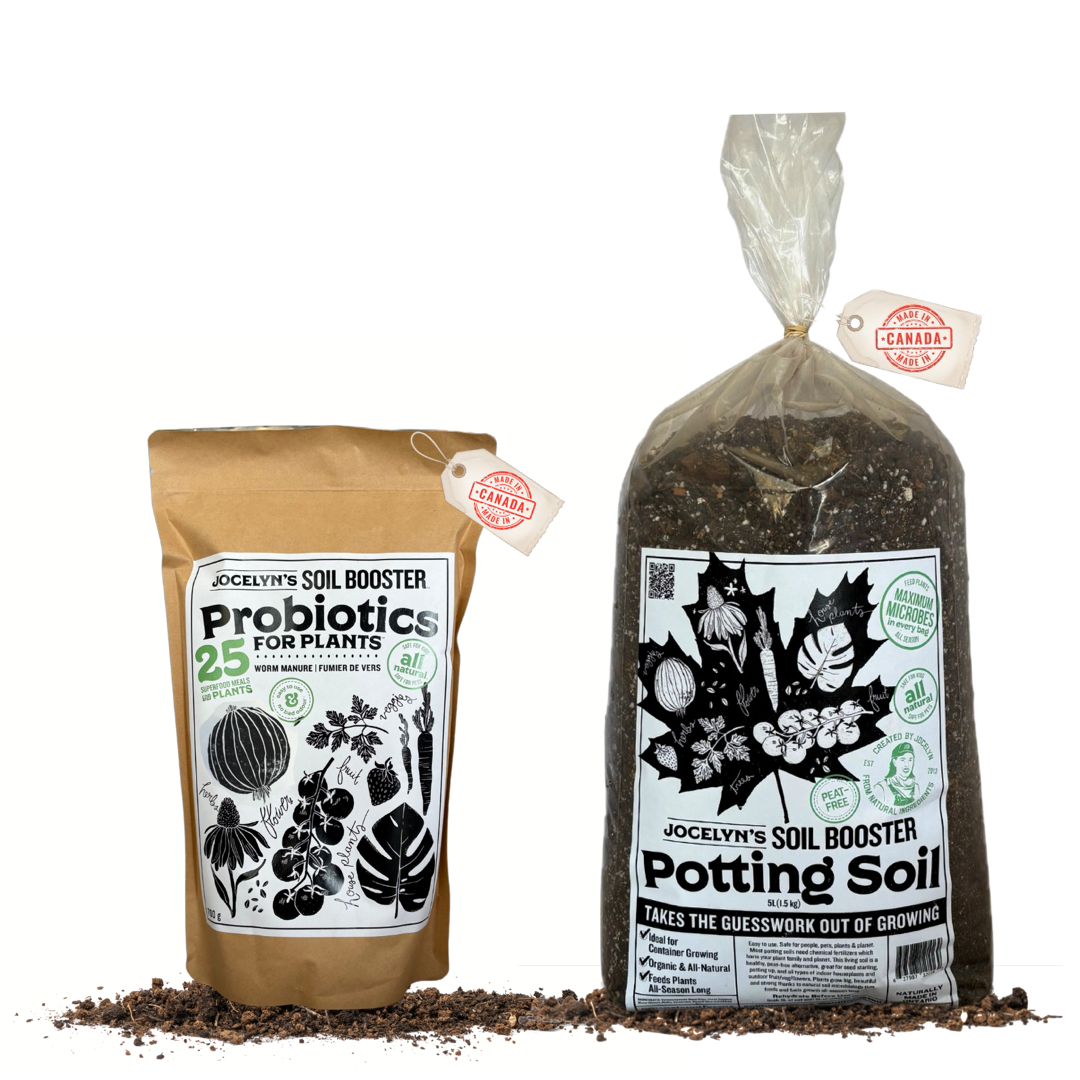 Starter Grow Kit - Worm Manure & Potting Soil - Indoor/Outdoor Plants