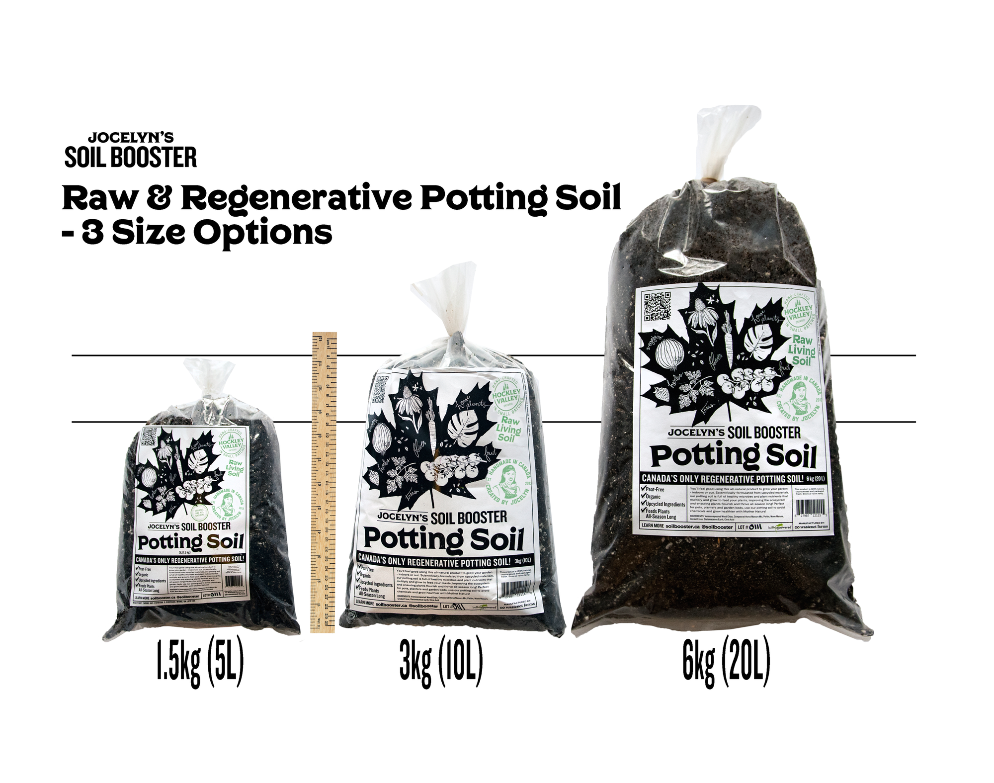 potting mix canada Canada's 1st Raw & Regenerative' Potting Soil (Peat-free Living Soil) – Jocelyn's Soil Booster